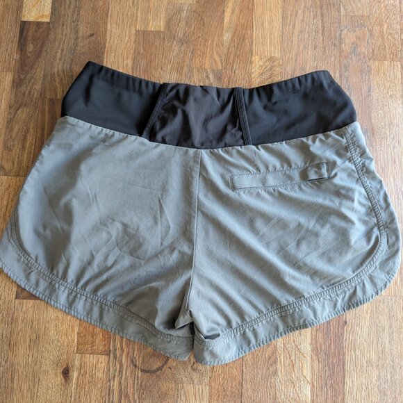 Athleta Ascender Shorts Side Striped Polyester Blend Women's Size 8 - Picture 3 of 4